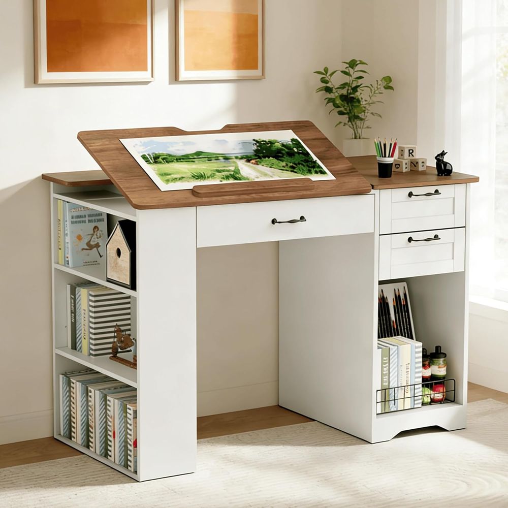 Adjustable Desk with Storage a - Art & Craft Be avis et prix