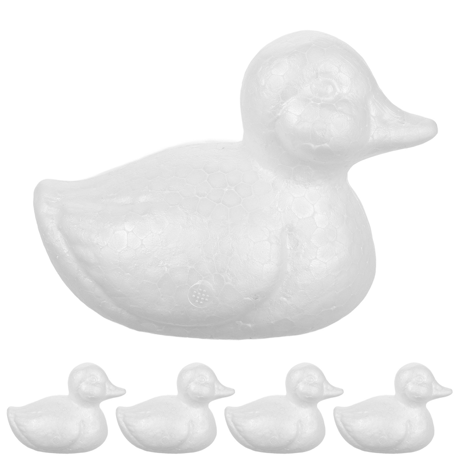 5pcs Foam Duck Shapes White Po - Art Craft Animals avis et prix
