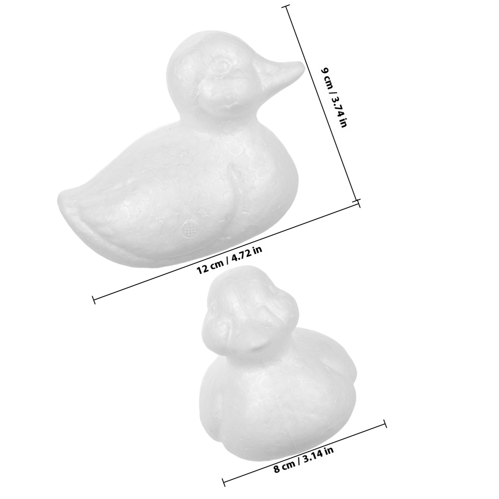 5pcs Foam Duck Shapes White Po - Art Craft Animals avis et prix