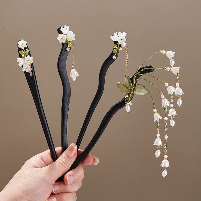 Wooden Flower Hairpin Vintage  - Art Craft Shop avis et prix