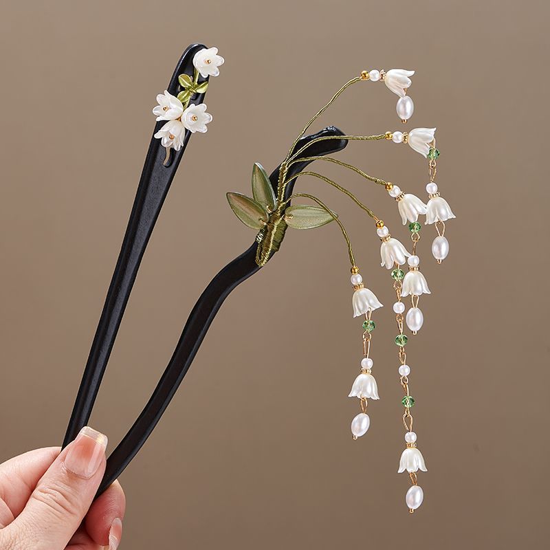 Wooden Flower Hairpin Vintage  - Art Craft Shop avis et prix