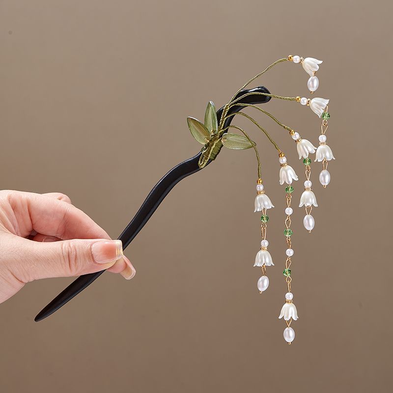 Wooden Flower Hairpin Vintage  - Art Craft Shop avis et prix
