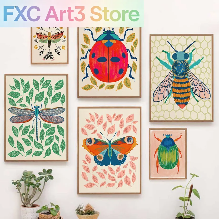 1pc frameless Colorful Insect  - Art Craft Butterfly avis et prix