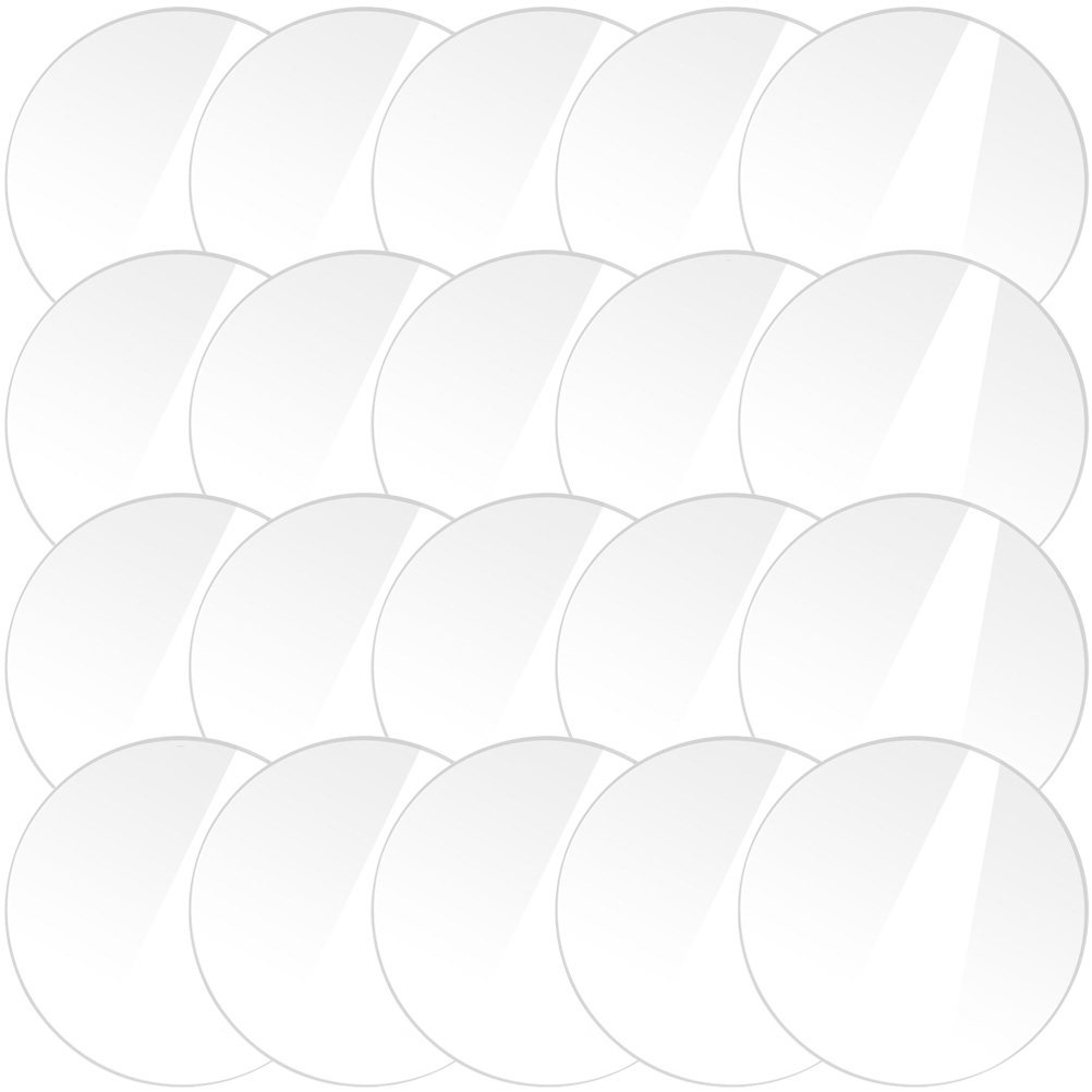 20Pcs Round Clear Acrylic Disc - Art And Craft Photos avis et prix