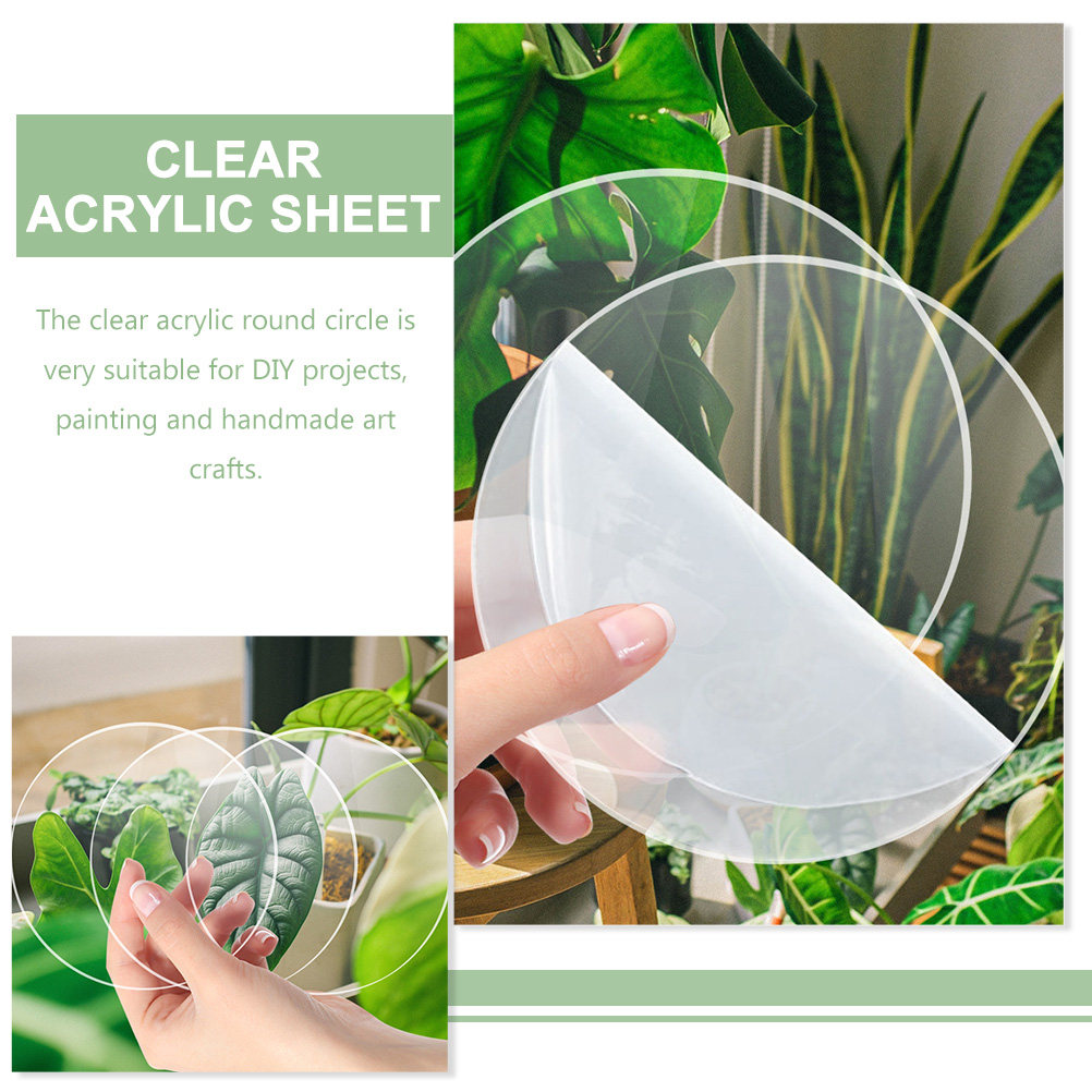 20Pcs Round Clear Acrylic Disc - Art And Craft Photos avis et prix