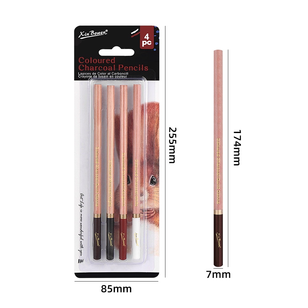 4Pcs Professional Sketch Charc - Sketching Charcoal Set avis et prix