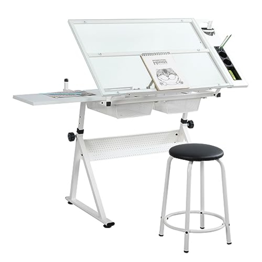 Drafting Table with Stool Mode - Art & Craft Be avis et prix