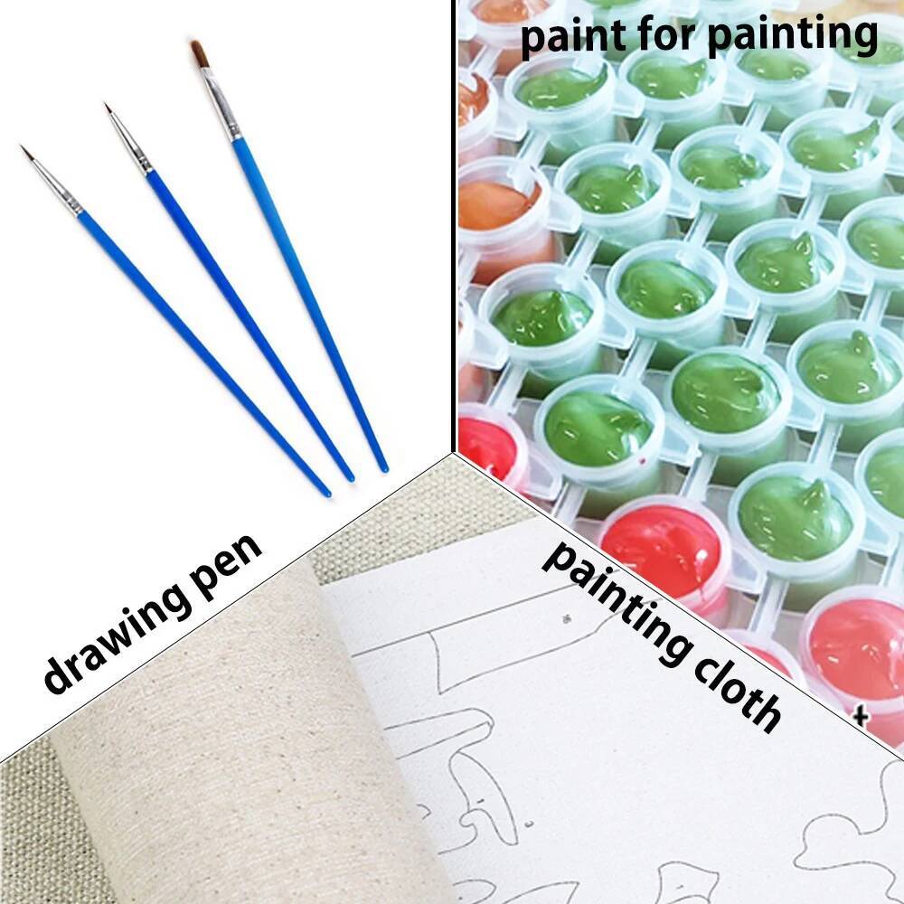 1pc frameless 20x30cm Paint By - Art And Craft Autumn avis et prix