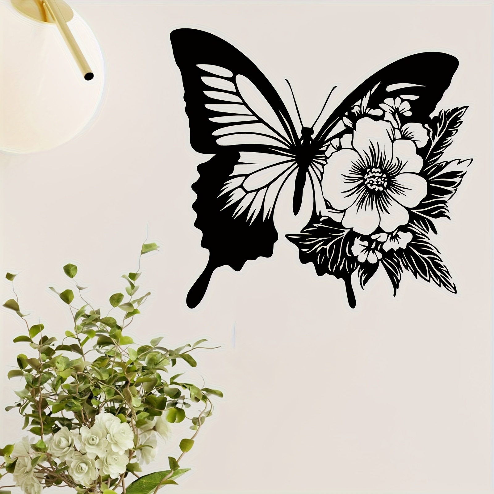 1pc Butterfly Floral Metal Wal - Art Craft Butterfly avis et prix