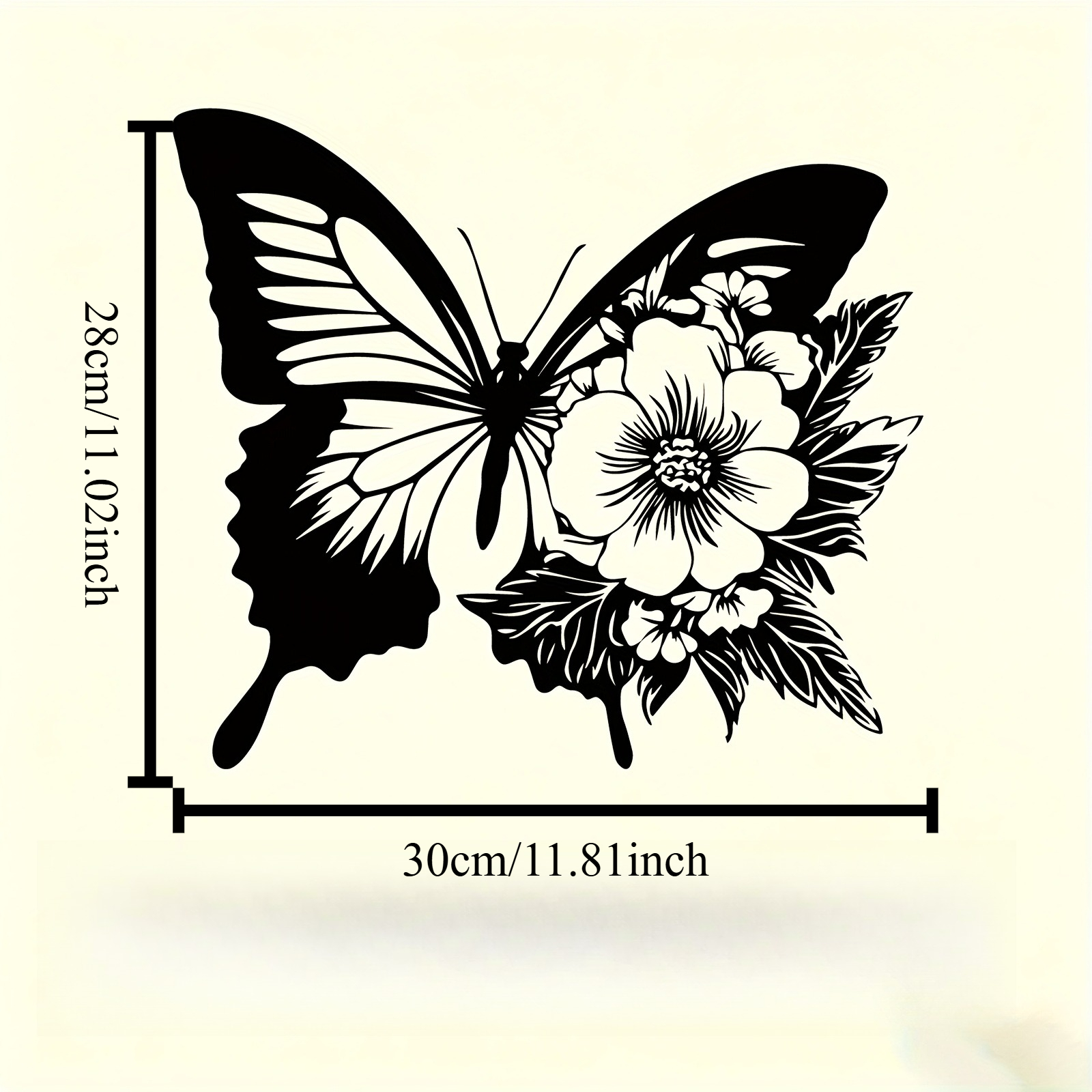 1pc Butterfly Floral Metal Wal - Art Craft Butterfly avis et prix