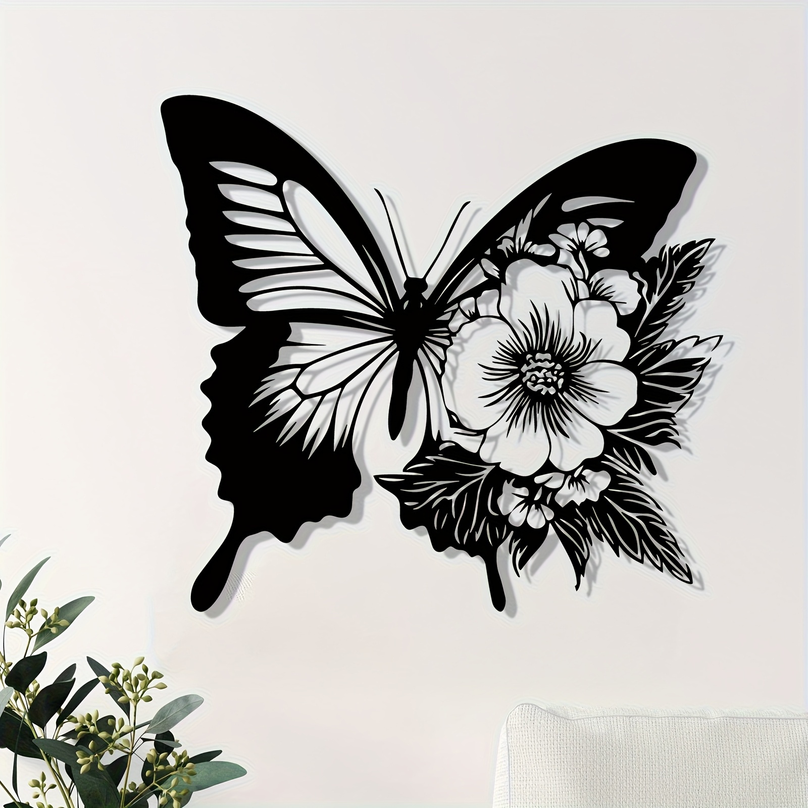 1pc Butterfly Floral Metal Wal - Art Craft Butterfly avis et prix