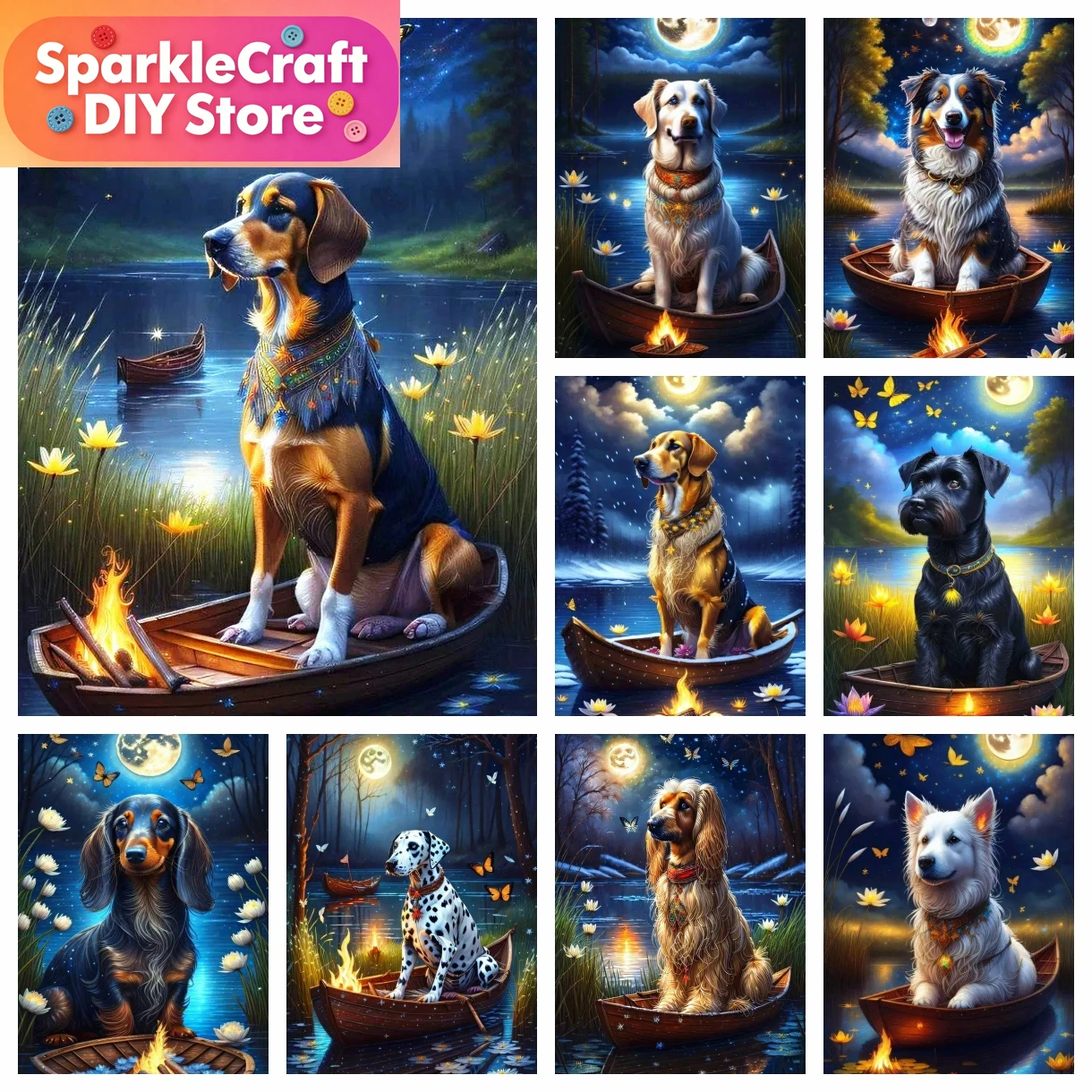 1pc frameless Starry Night Dac - Art Craft Animals avis et prix