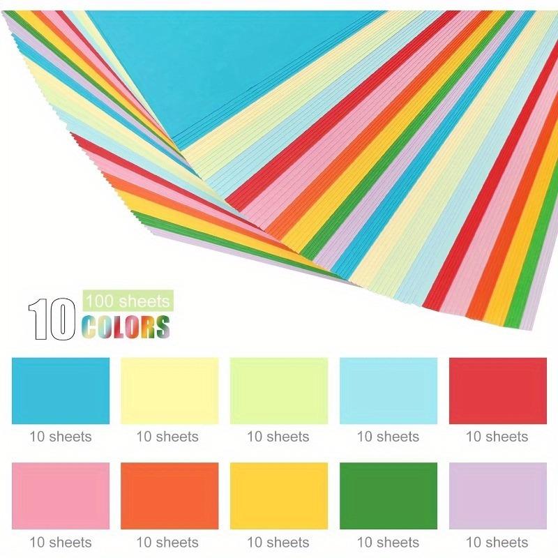 100Sheets A4 Colored Cardstock - Craft And Art Difference avis et prix