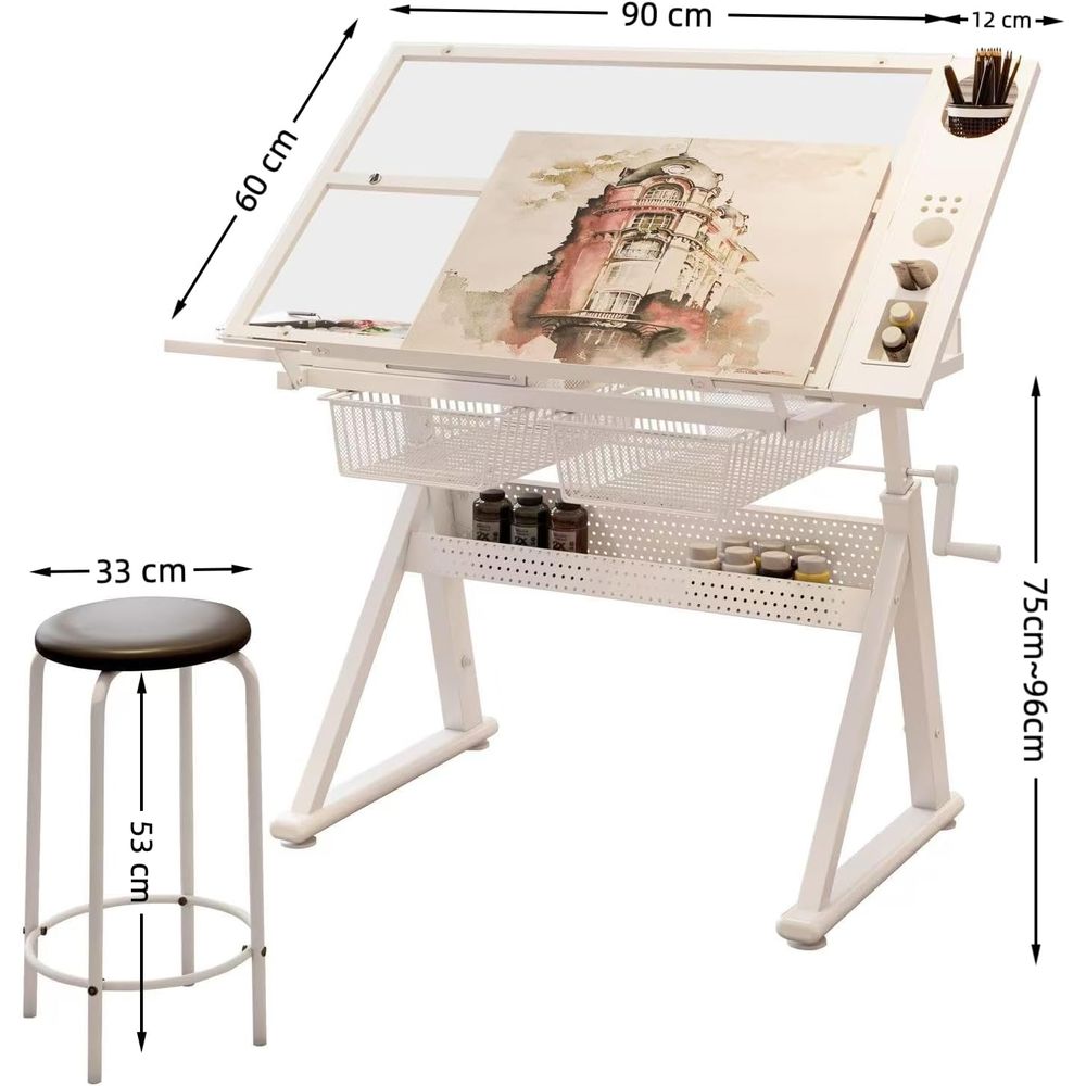 Adjustable Art Desk with Tempe - Art & Craft Be avis et prix