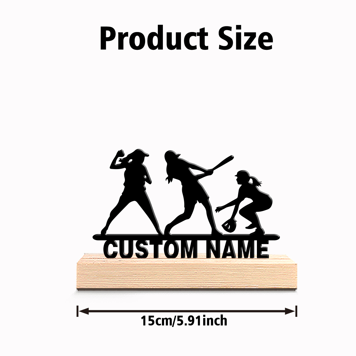 1pc Abstract baseball girl Cus - Art Craft Girl avis et prix
