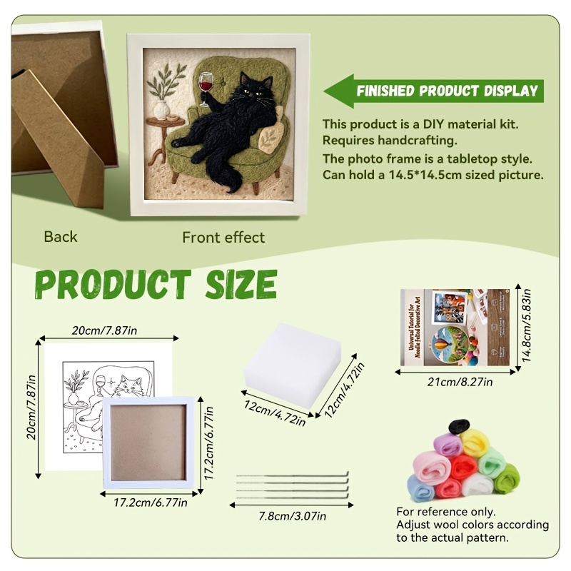 Kitten Puppy Sofa Wine Punch N - Punch Needle Kit avis et prix