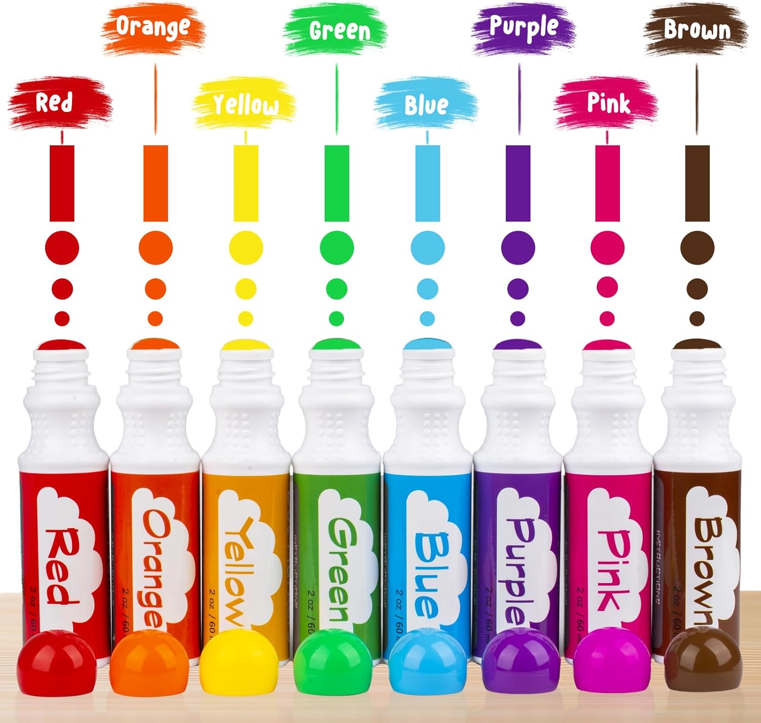 Dot Markers for Toddlers 8 Col - Art Craft For Preschool avis et prix