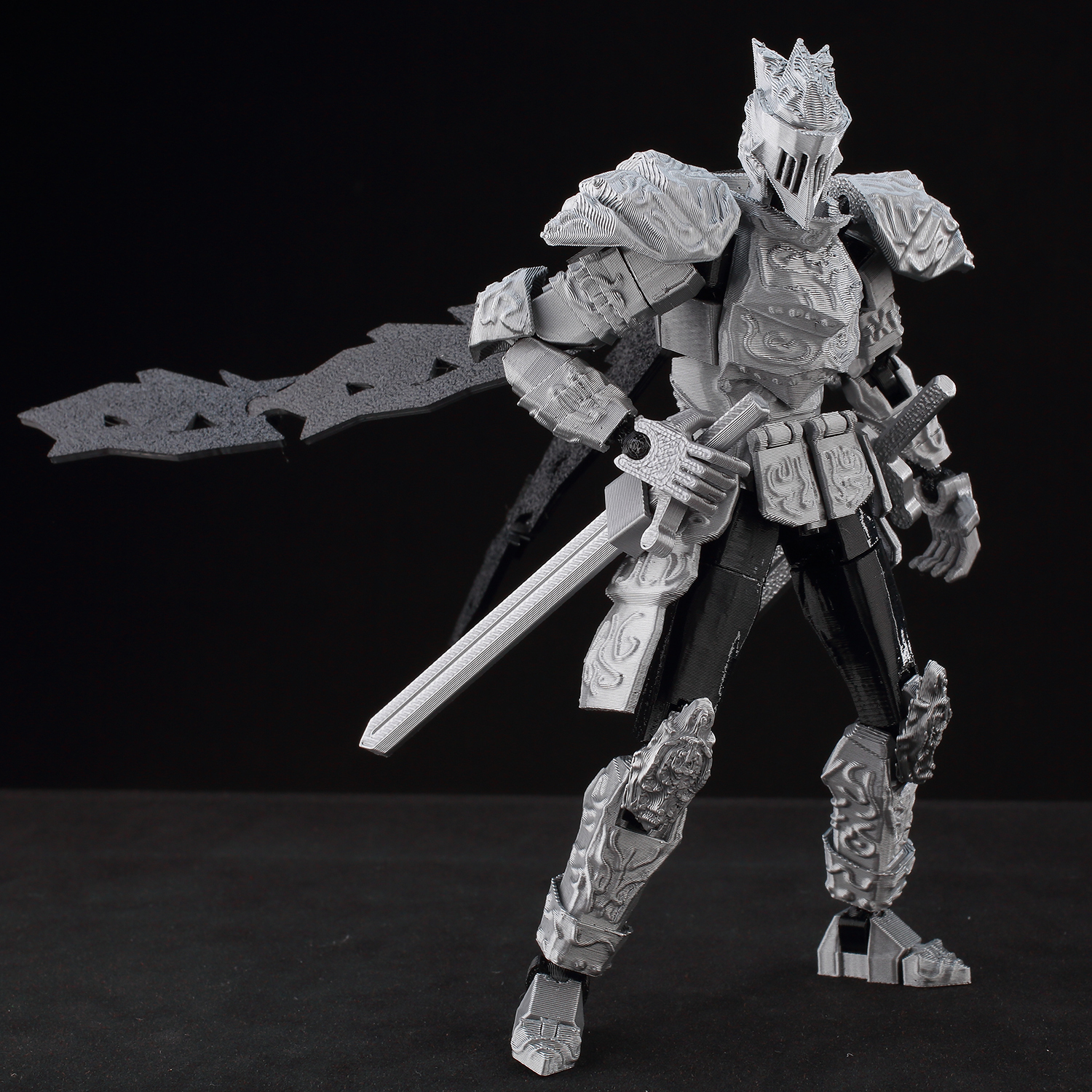​9L3D Lucky13 Silver Armor Kni - Art Craft Online avis et prix
