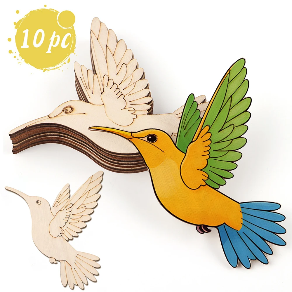 10pcs Unfinished Wood Animal B - Art & Craft Be avis et prix