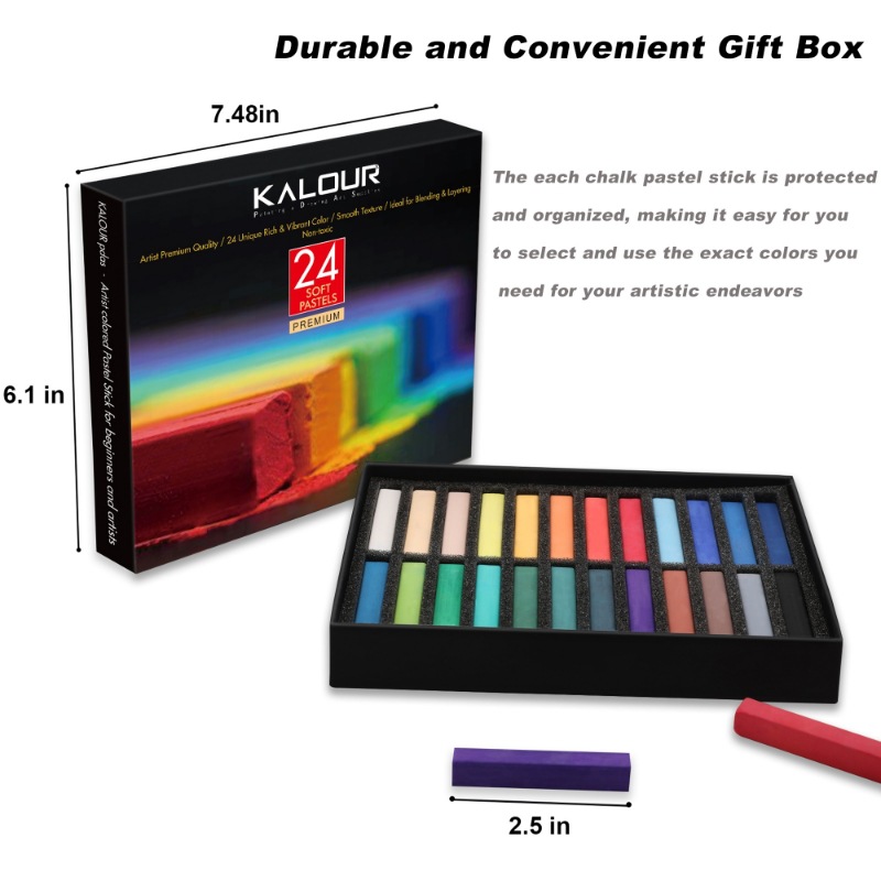 24Colors Set Soft Pastel Maste - Sketching Charcoal Set avis et prix