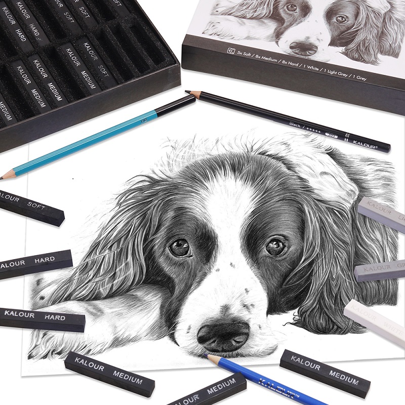 24Colors Set Soft Pastel Maste - Sketching Charcoal Set avis et prix