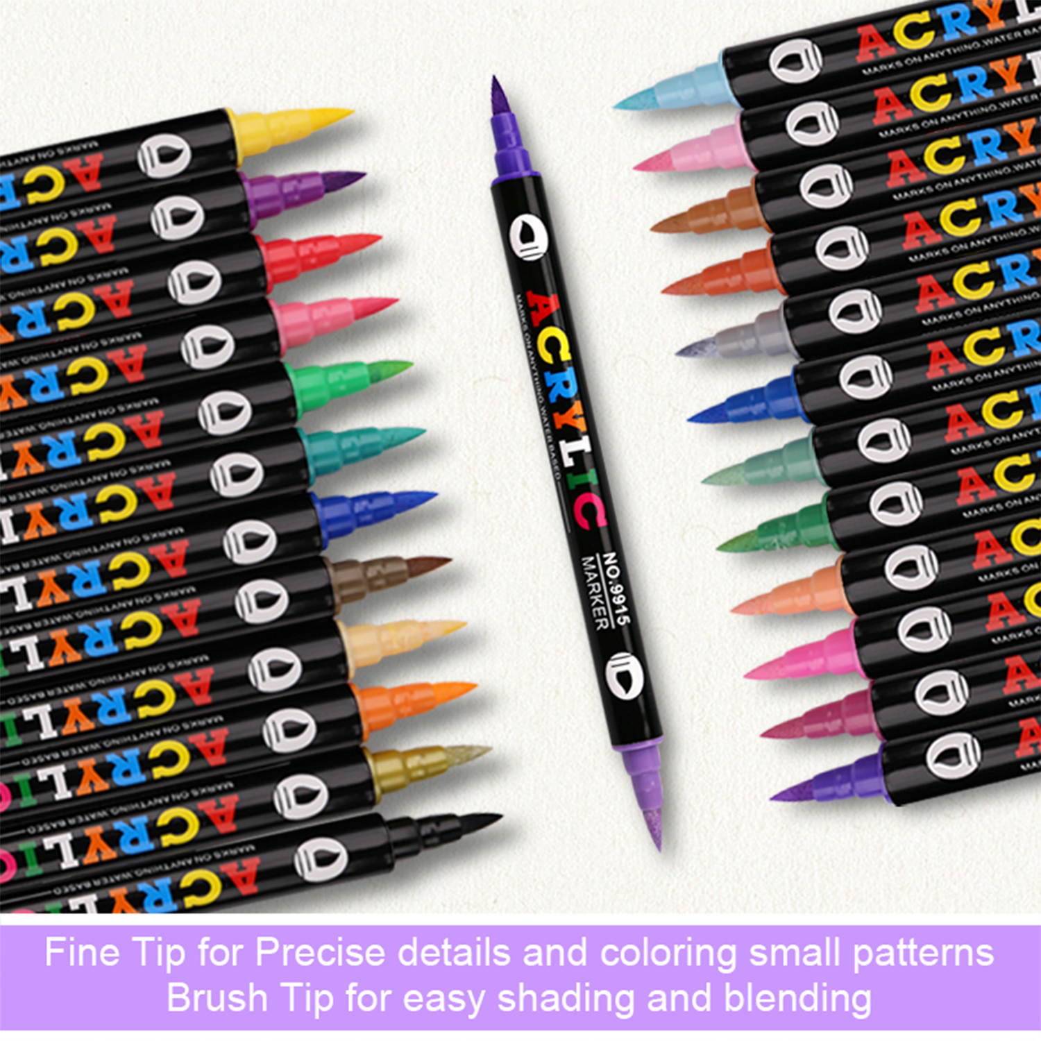 Dual-Tip Dual-Color Soft-Tippe - Art Craft Online avis et prix
