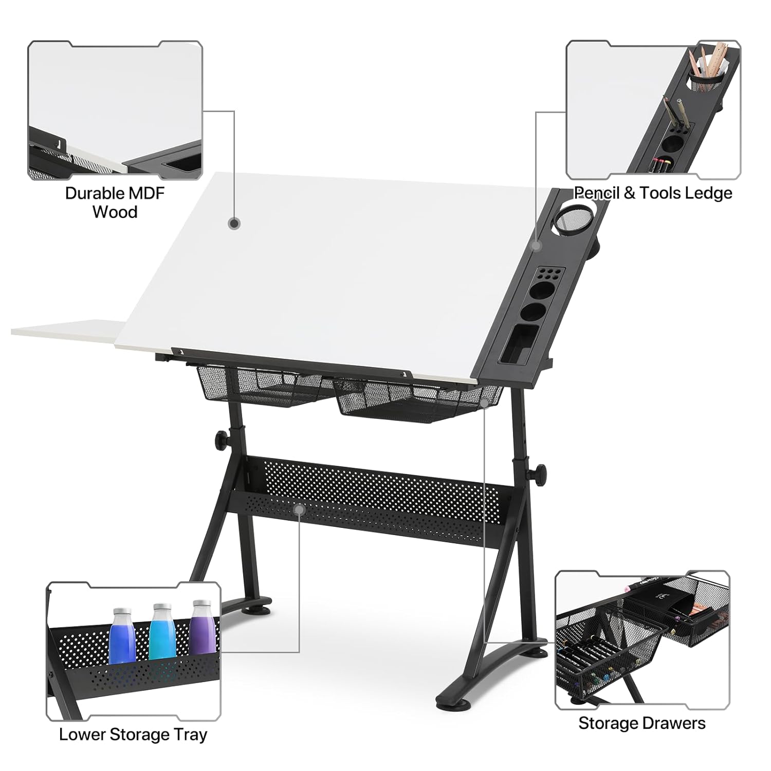 Art Deco Drafting Table, Heigh - Art & Craft Be avis et prix