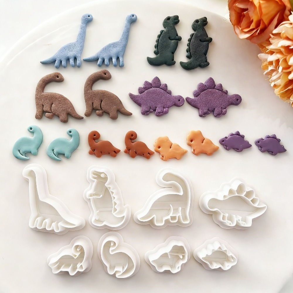 8pcs Cute Dinosaur Clay Cutter - Dinosaur And Craft avis et prix