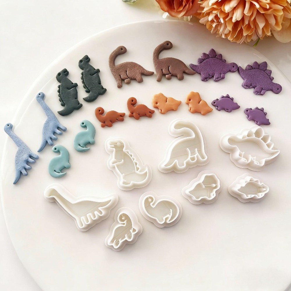 8pcs Cute Dinosaur Clay Cutter - Dinosaur And Craft avis et prix
