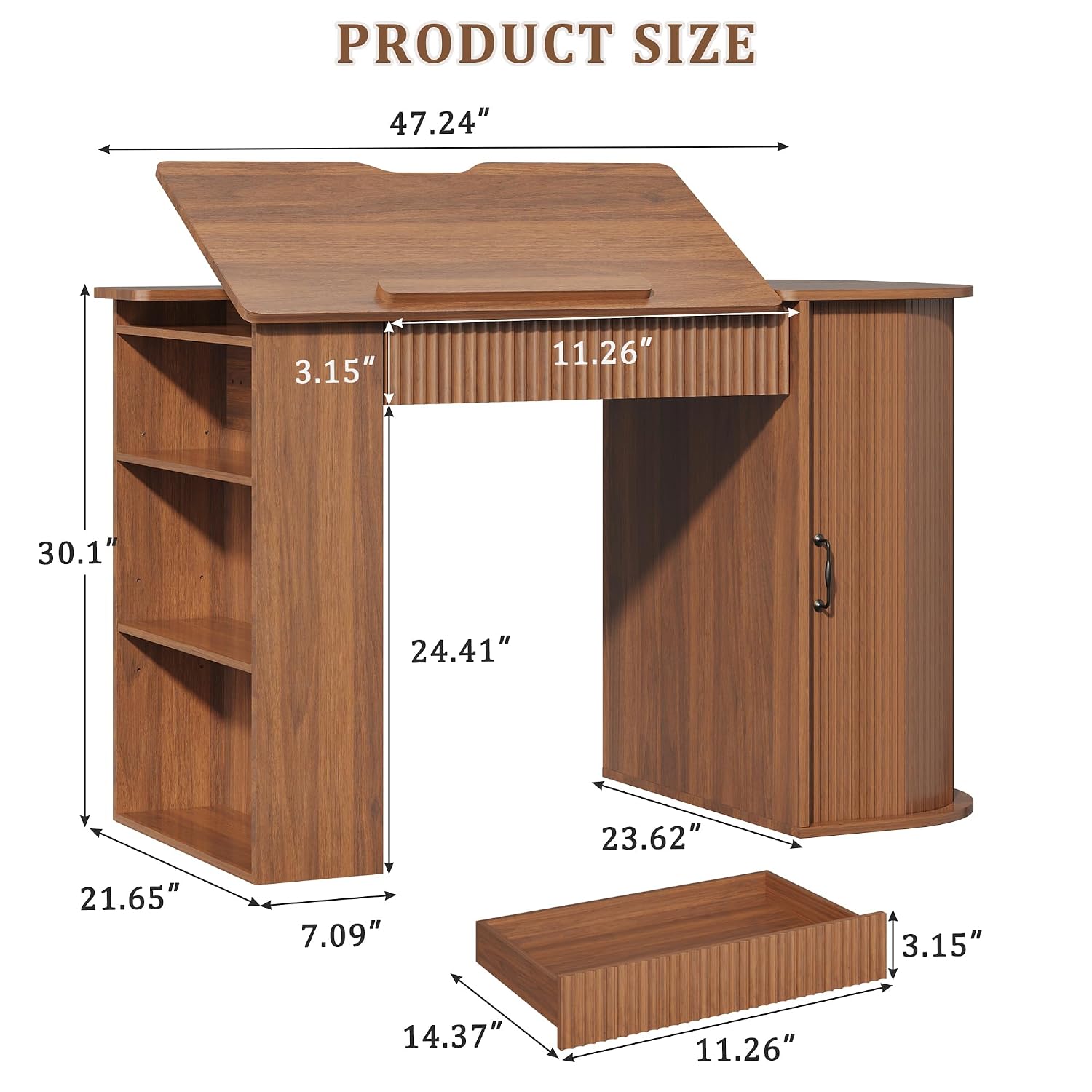 Drafting Table with Storage Ca - Art & Craft Be avis et prix