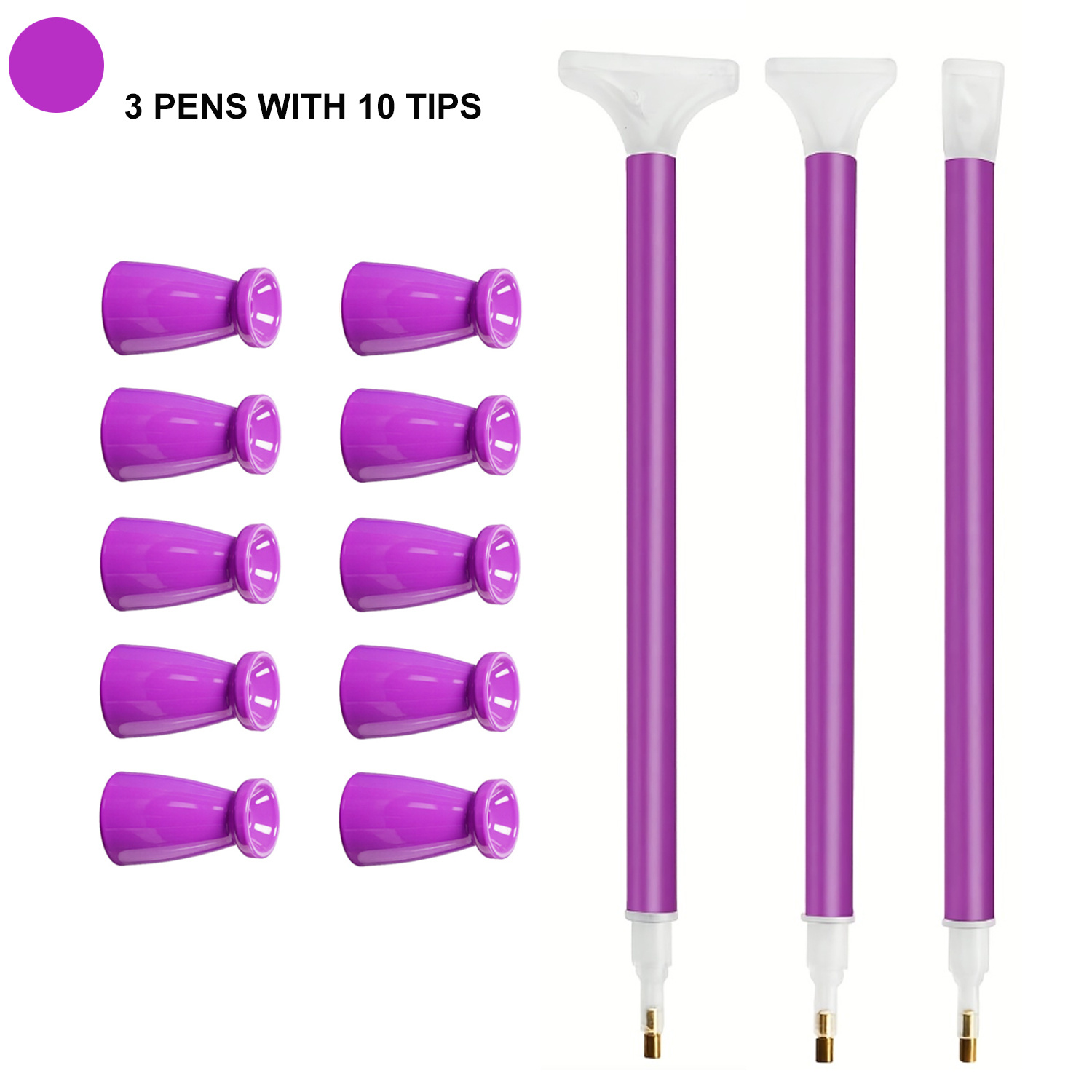 10 Silicone Tips & 3 Pens Diam - Art Craft Shop avis et prix