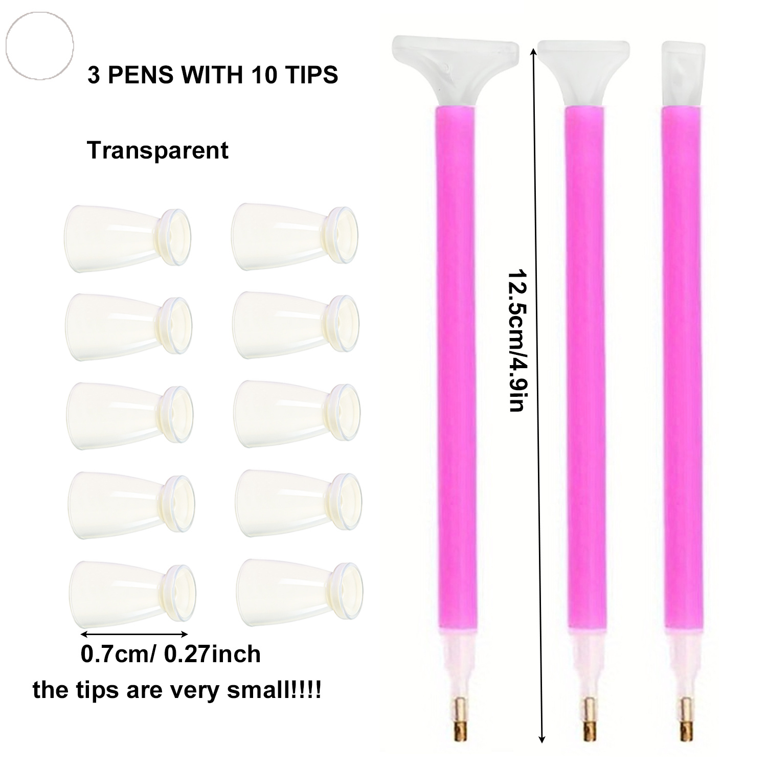 10 Silicone Tips & 3 Pens Diam - Art Craft Shop avis et prix