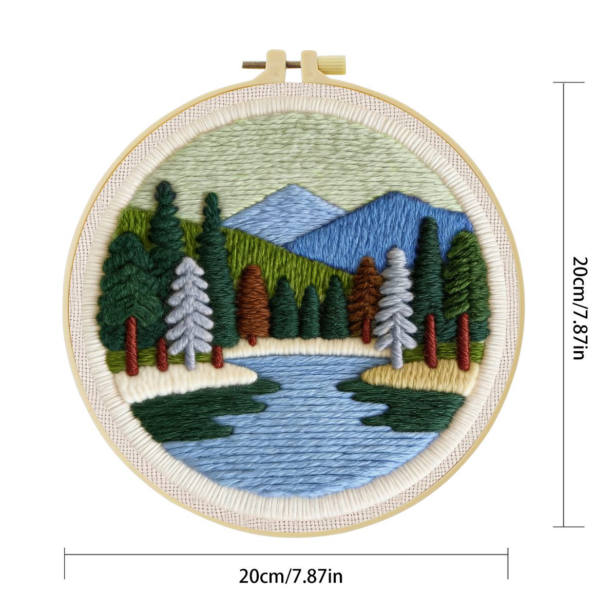 20X20CM/7.87inch Scenery punch - Punch Needle Kit avis et prix