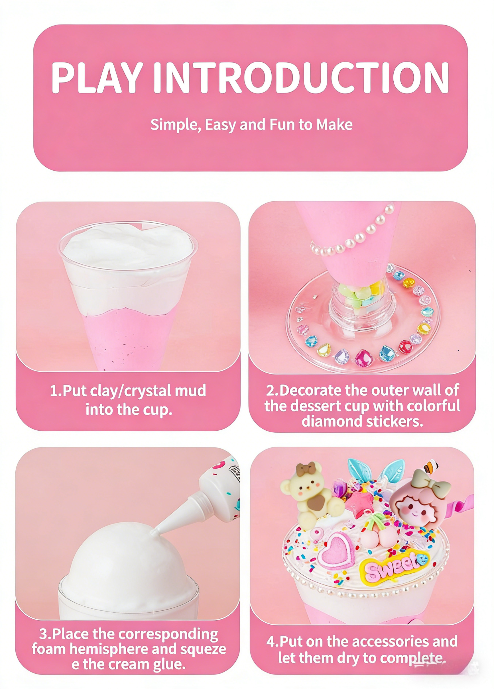 DIY Cream Glue Ice Cream Cup K - Art Craft Girl avis et prix