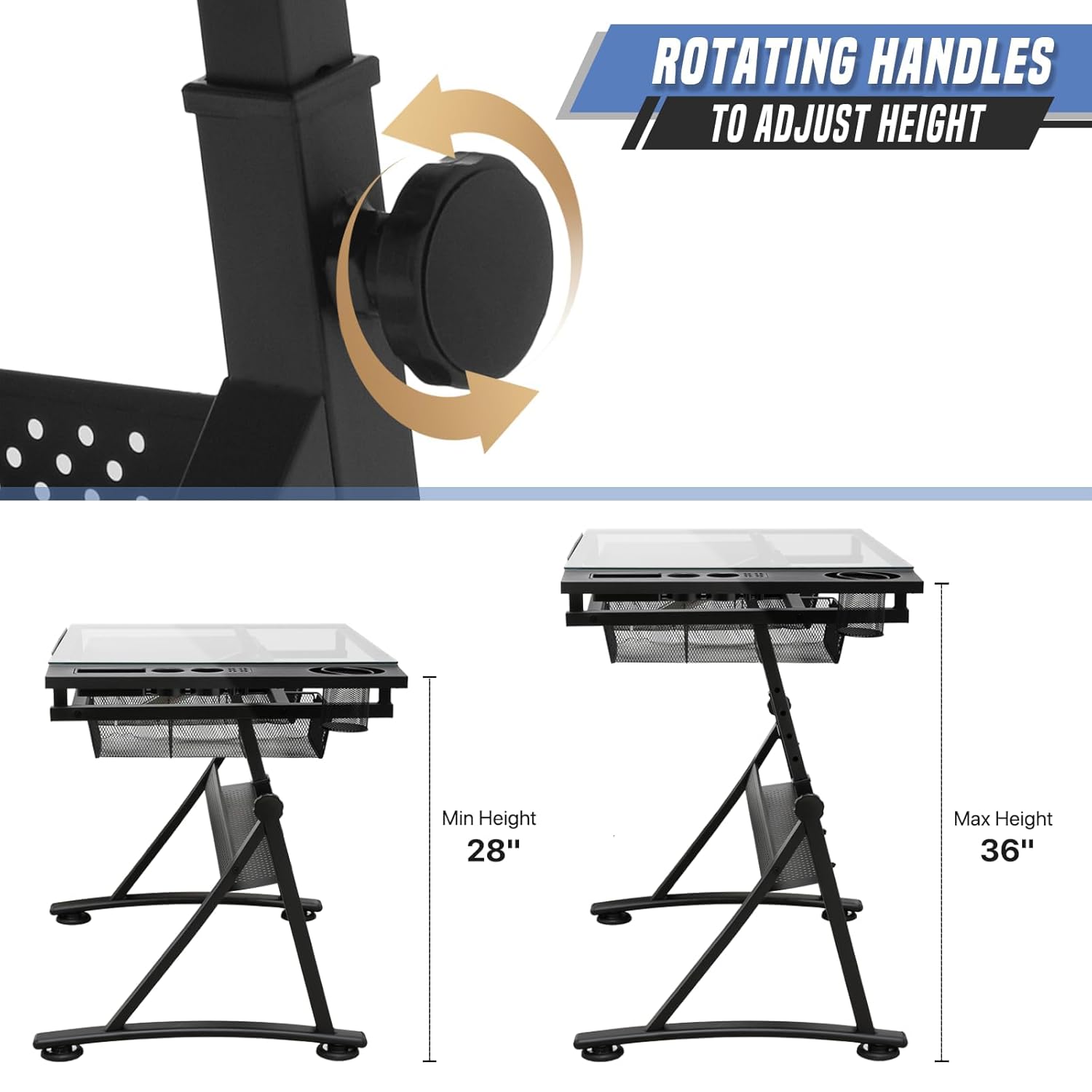 Drafting Table with Height Adj - Art & Craft Be avis et prix