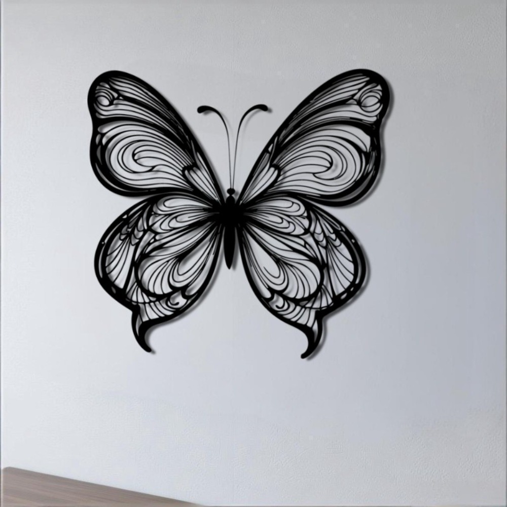 1pc Black White Metal Butterfl - Art Craft Butterfly avis et prix