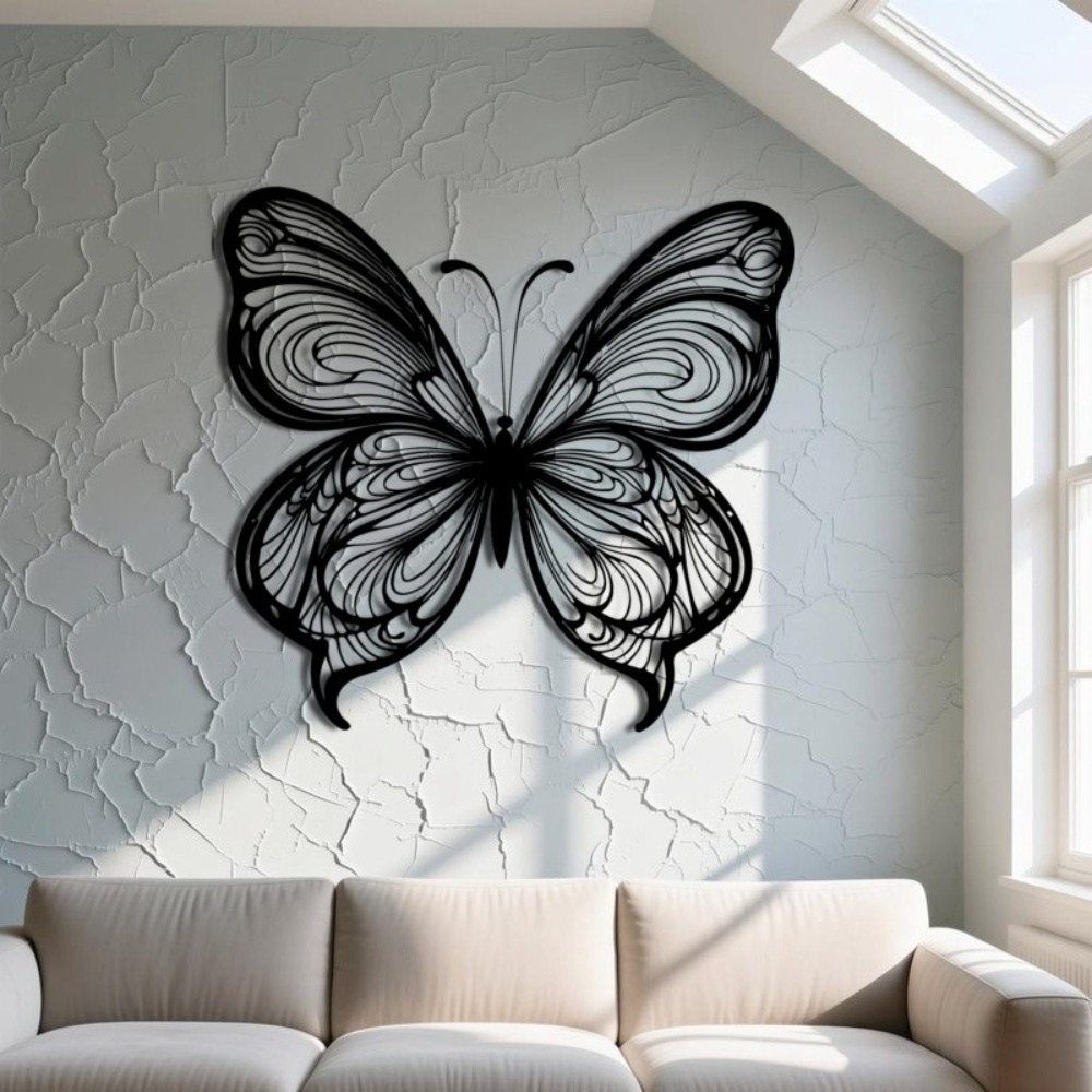 1pc Black White Metal Butterfl - Art Craft Butterfly avis et prix