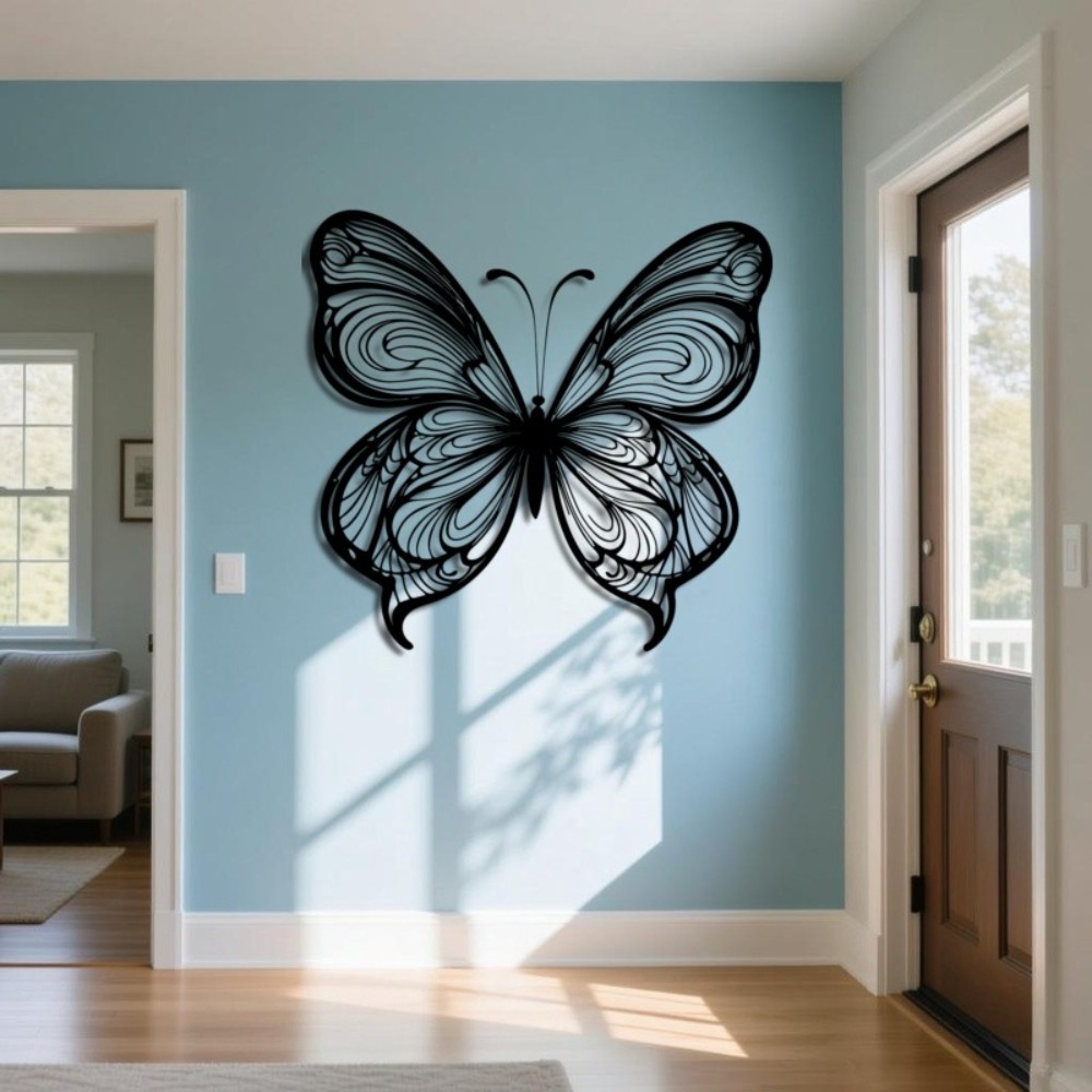 1pc Black White Metal Butterfl - Art Craft Butterfly avis et prix