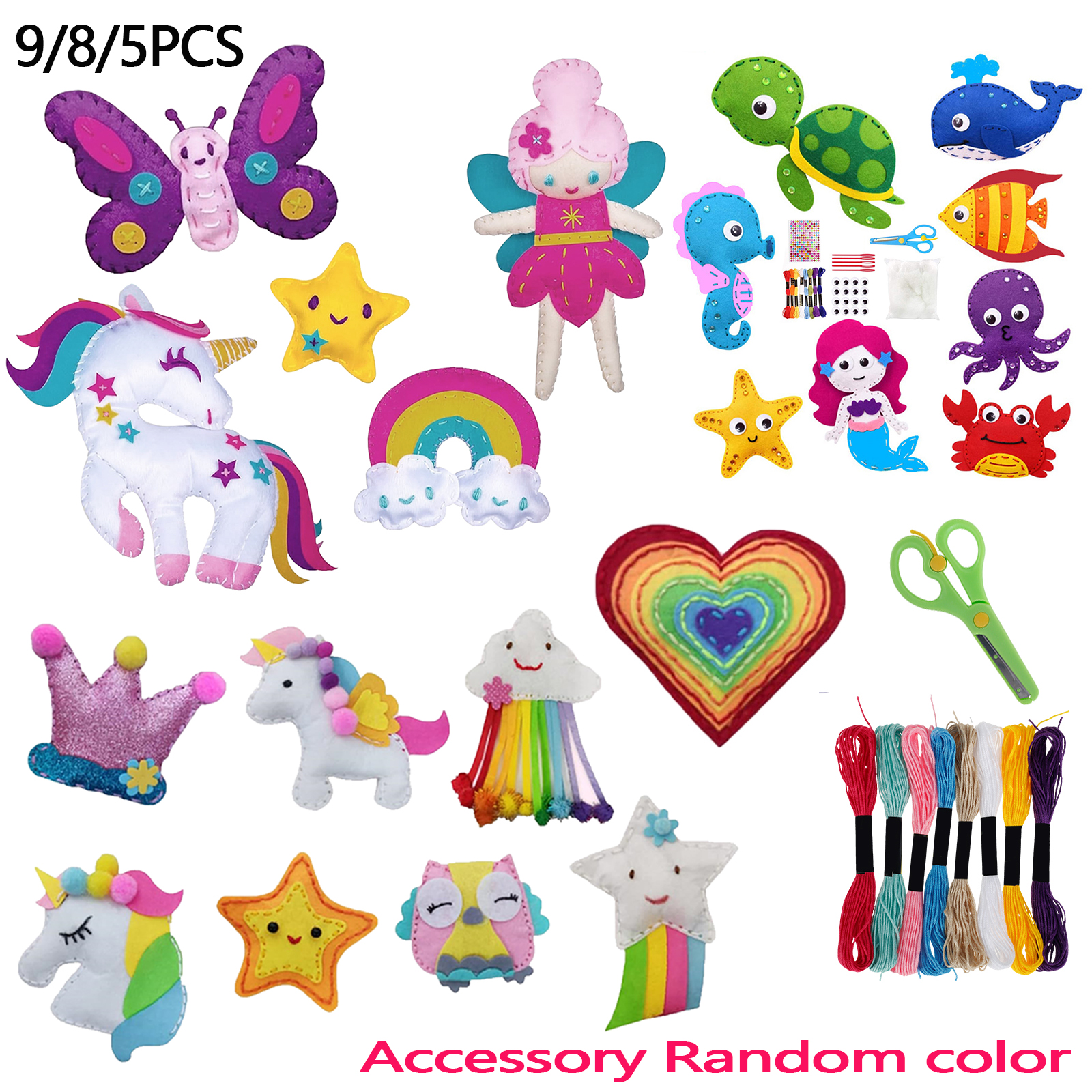 9/8/5Pcs Kids Sewing Kit DIY F - Art Craft For Preschool avis et prix