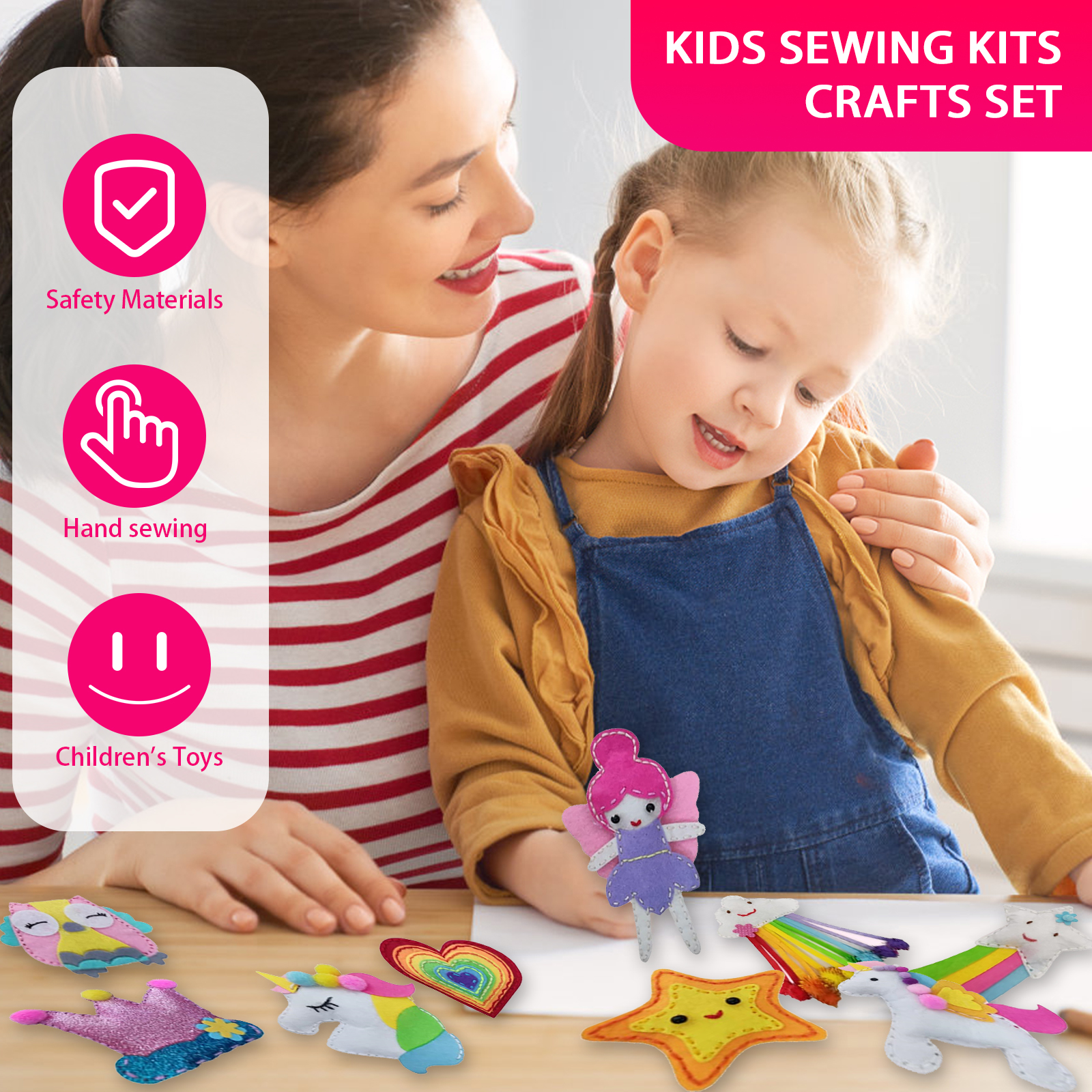 9/8/5Pcs Kids Sewing Kit DIY F - Art Craft For Preschool avis et prix