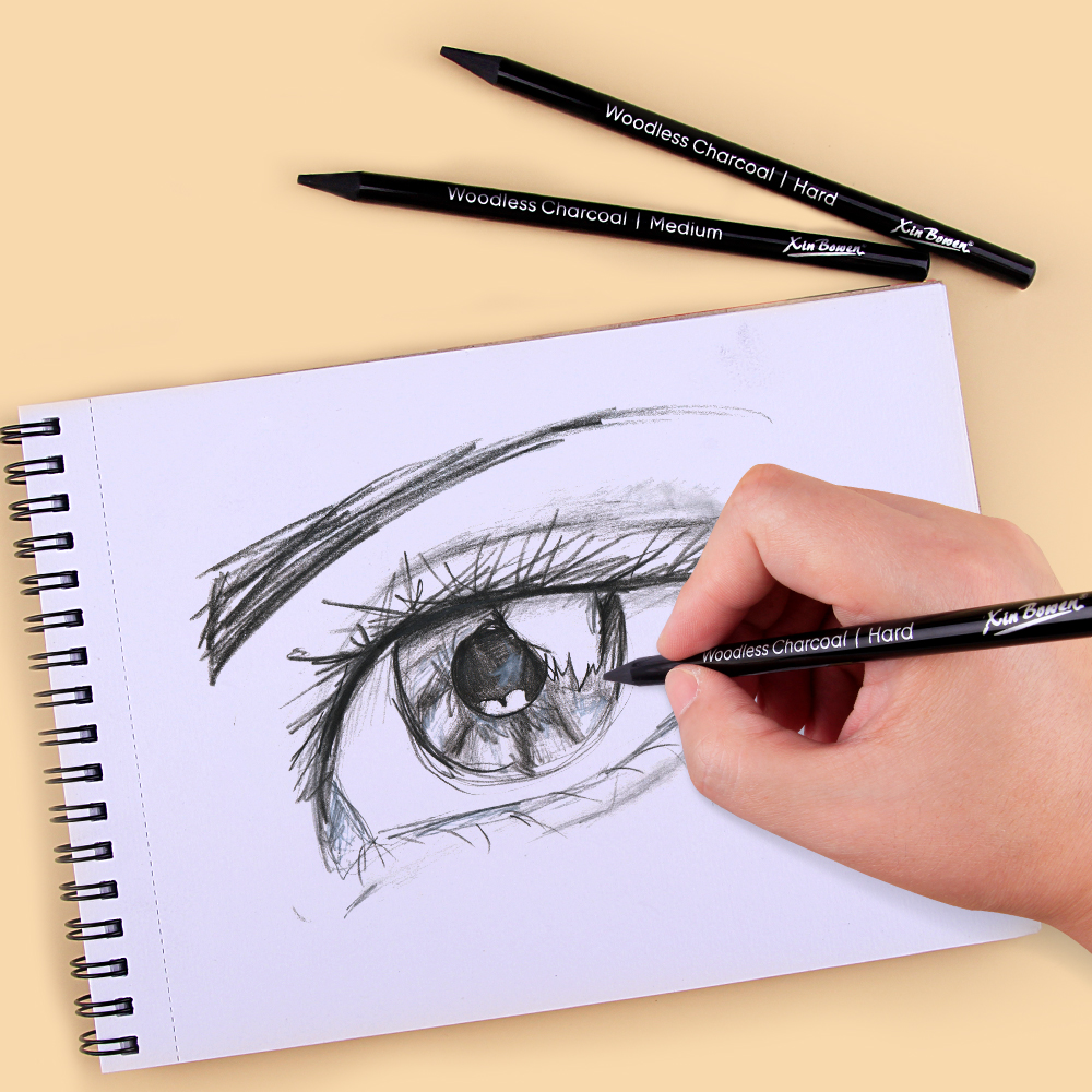 3pcs Woodless Graphite Pencils - Sketching Charcoal Set avis et prix