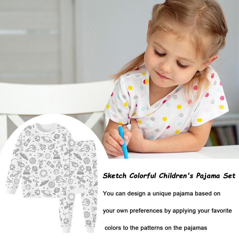 Pajama Coloring For Kids Sketc - Art And Craft Autumn avis et prix