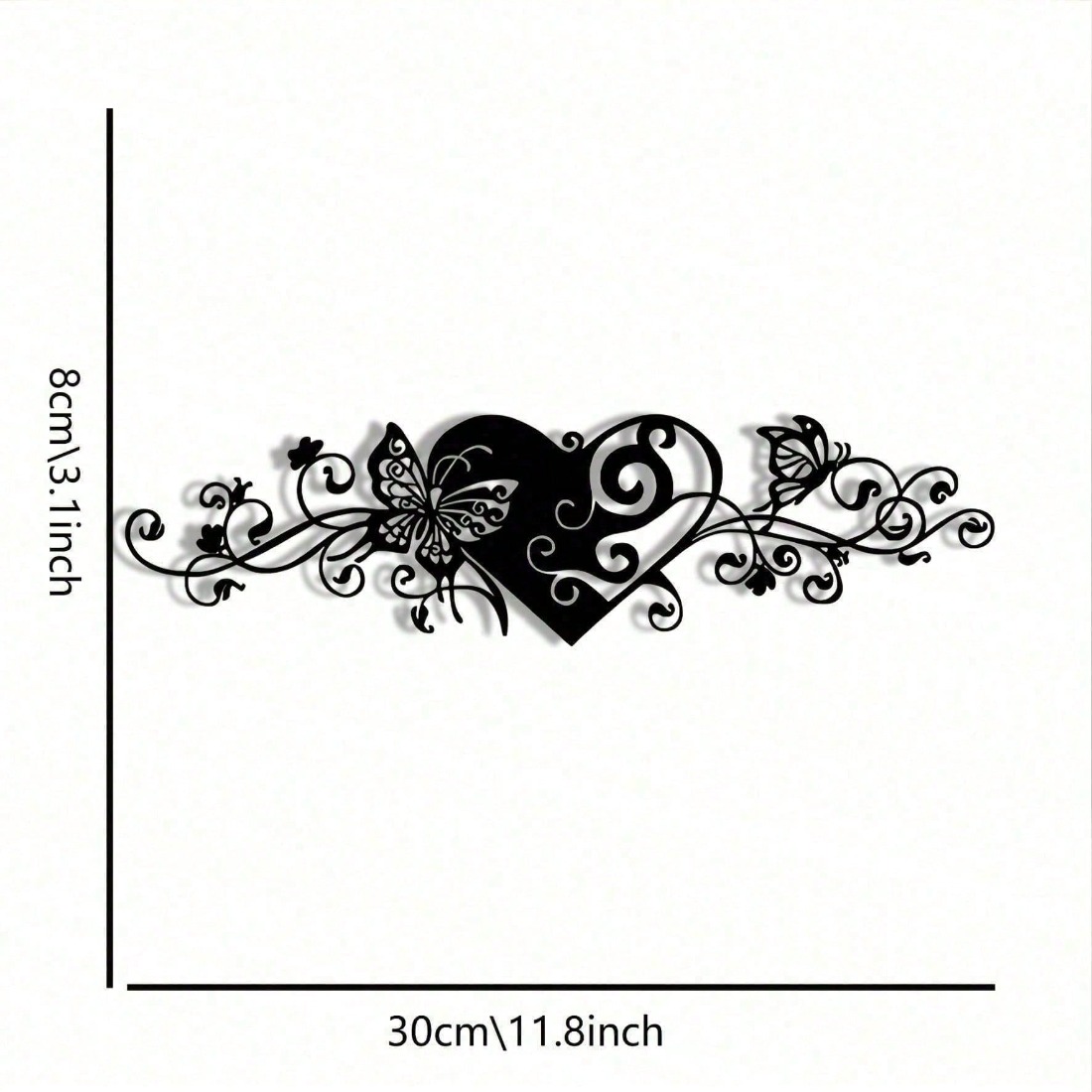 Minimalist 2D Metal Wall Art,  - Art Craft Butterfly avis et prix