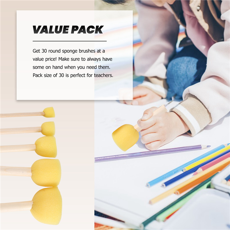 A44Z-Pack Of 30 Round Foam Spo - Craft And Art Difference avis et prix