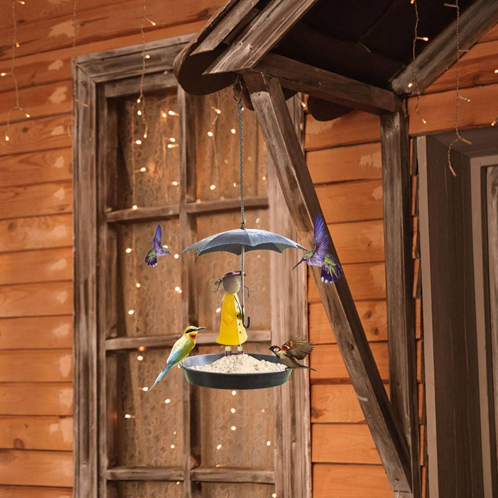 Girl with Umbrella Bird Feeder - Art Craft Girl avis et prix