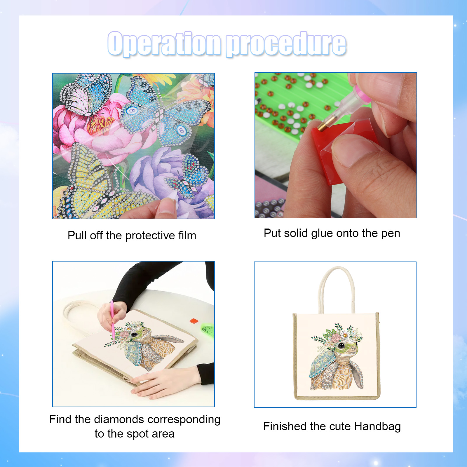 Diamond Art Painting Handbag K - Art Craft Shop avis et prix