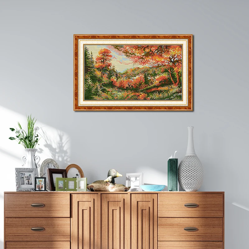 Autumn Scenery Pattern Cross S - Art And Craft Autumn avis et prix
