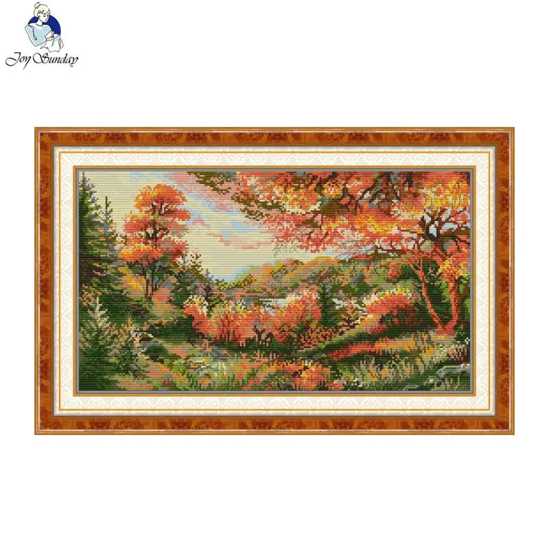 Autumn Scenery Pattern Cross S - Art And Craft Autumn avis et prix