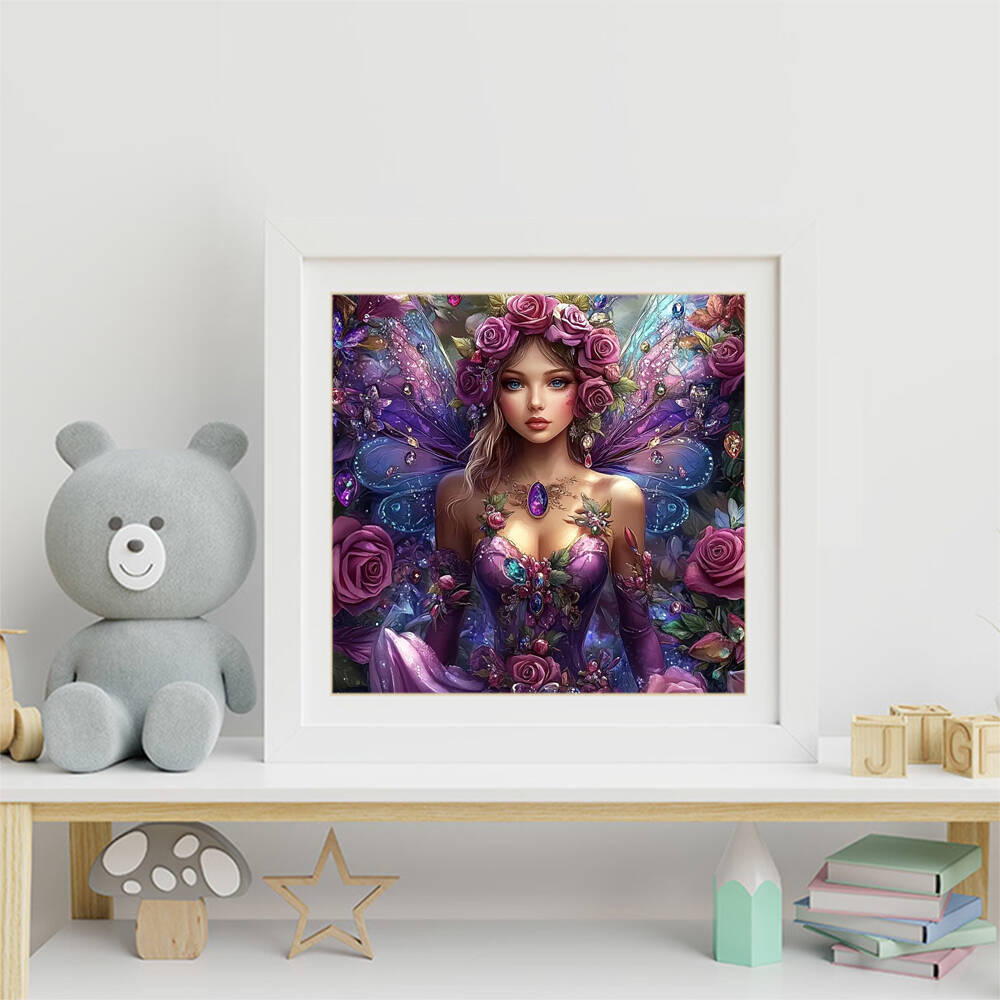 5D DIY Diamond Mosaic Woman Po - Art Craft Butterfly avis et prix