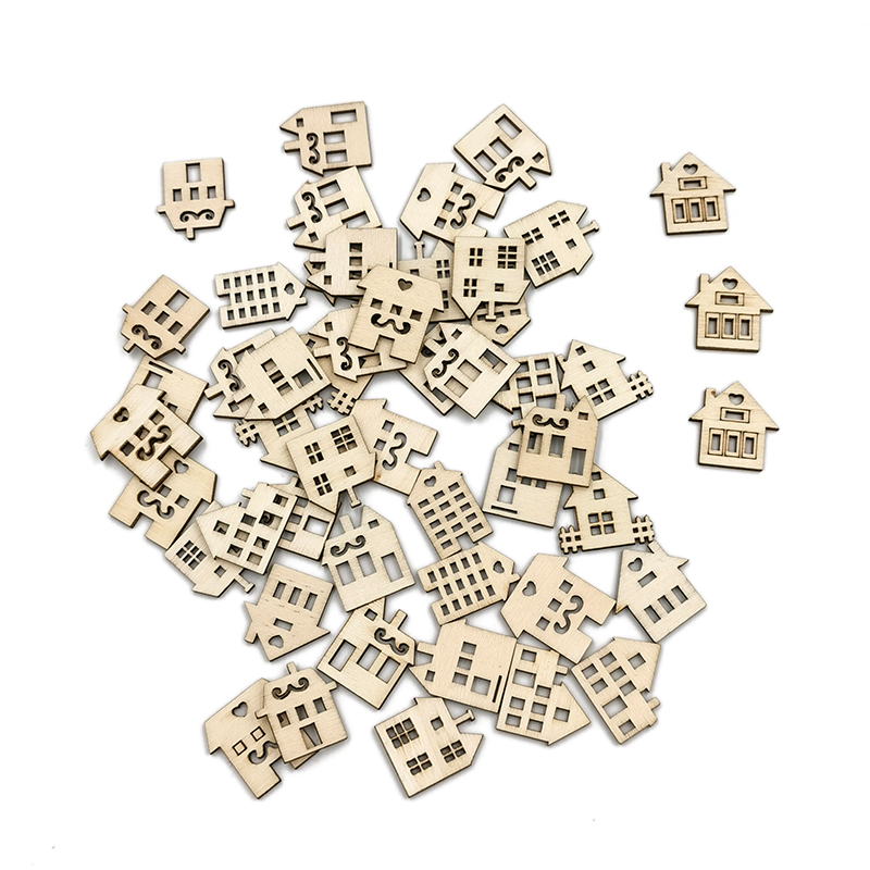 50pcs Unpainted Wood Slices fo - Art Craft For Preschool avis et prix